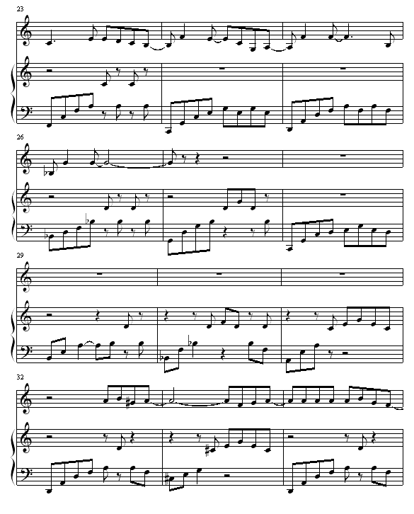 明明就钢琴简谱_明明就钢琴简谱完整版(3)