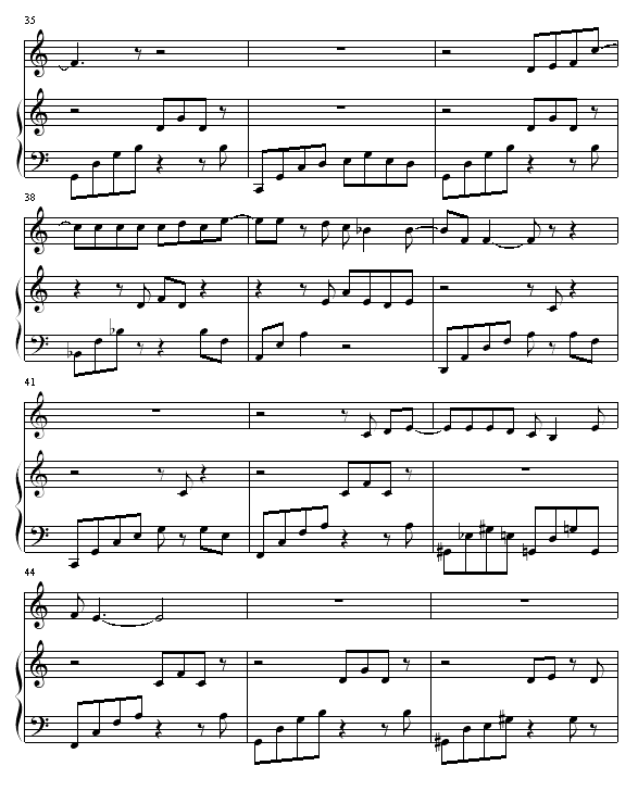 明明就钢琴简谱_明明就钢琴简谱完整版(3)