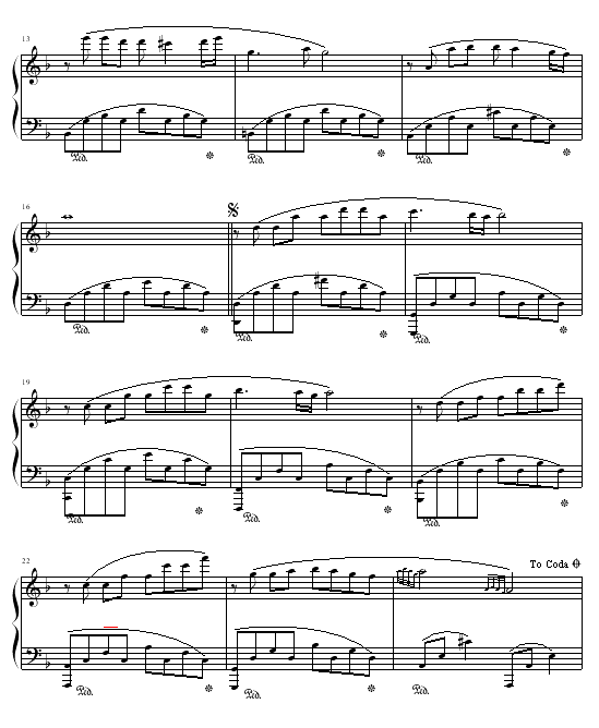 四季调简谱