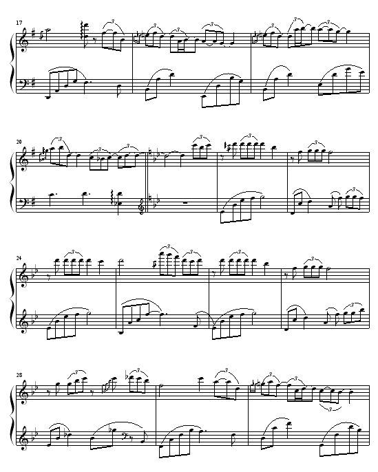 学不会五线谱曲谱_空白五线谱(3)