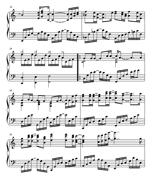 张信哲焚情简谱_张信哲简谱(2)