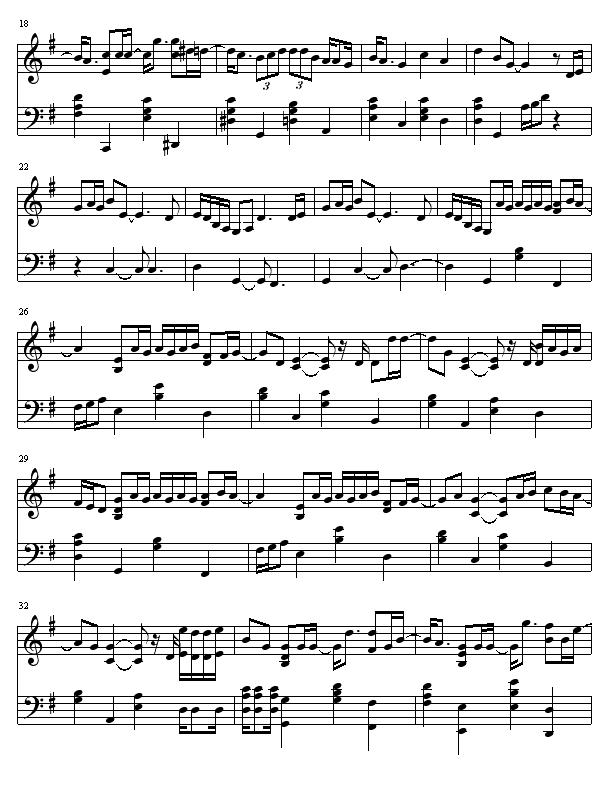 单车简谱_单车简谱数字谱