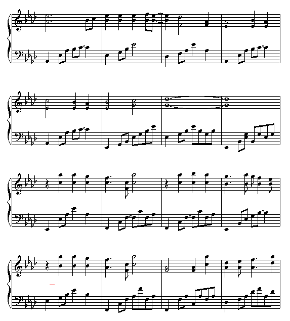 跳舞的线秋天钢琴曲曲谱数字_童话曲谱钢琴曲数字(5)