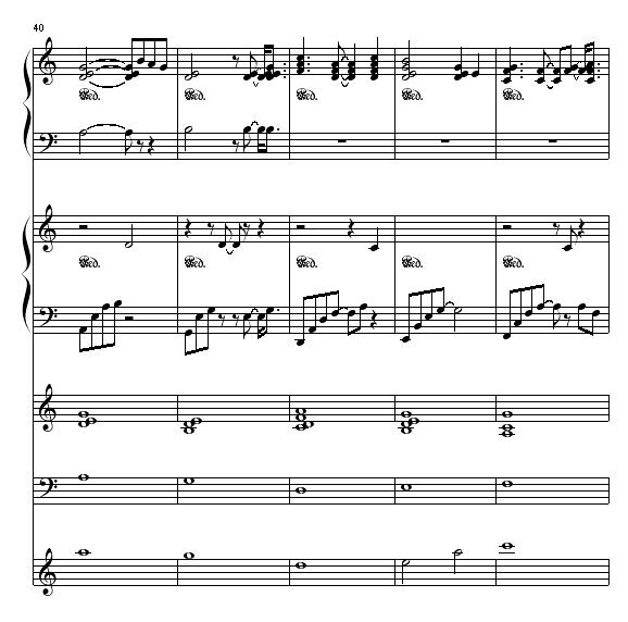 人 火影主题曲钢琴曲谱