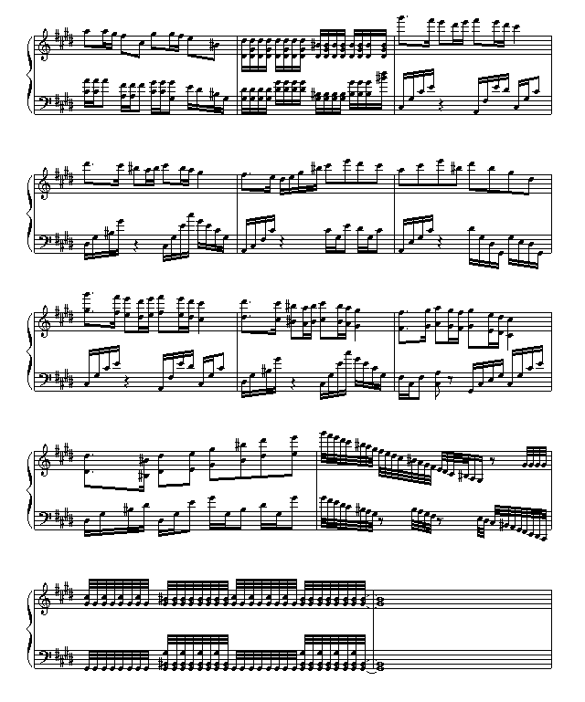 天马座幻想吉他曲谱_天马座的幻想(5)