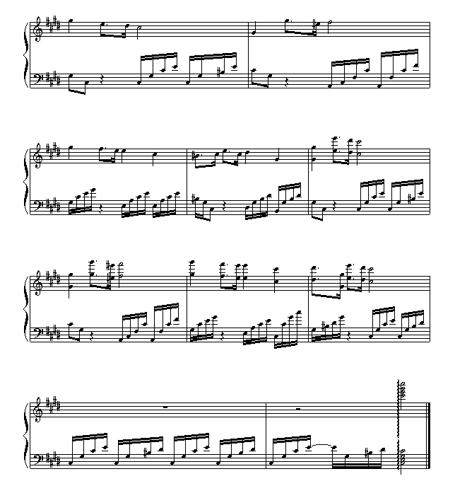 摇篮曲c调简谱_摇篮曲g调简谱(2)