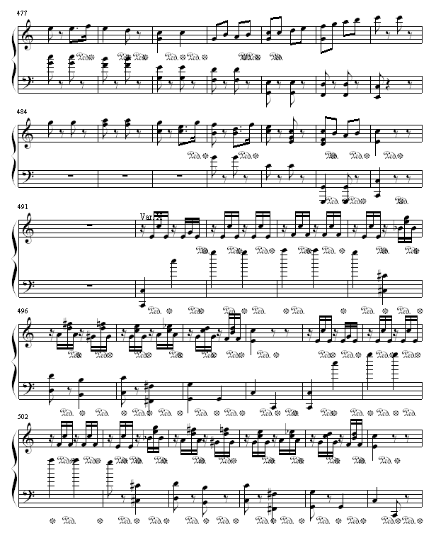 小星星变奏曲-钢琴谱(钢琴曲)-莫扎特-虫虫钢琴谱