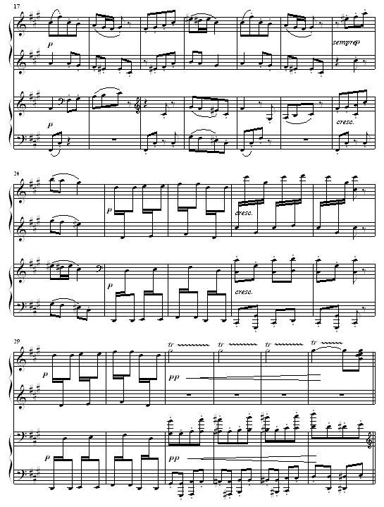 卡门钢琴曲简谱_卡农钢琴谱 初学版 器乐乐谱 中国曲谱网(3)