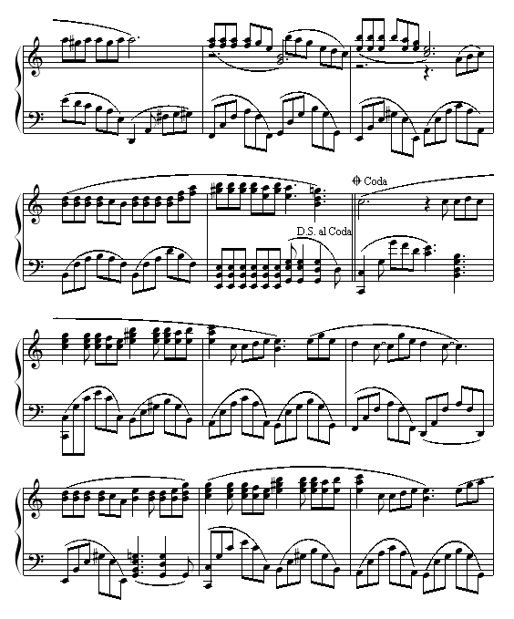 情书钢琴曲谱_三行情书钢琴简谱(3)