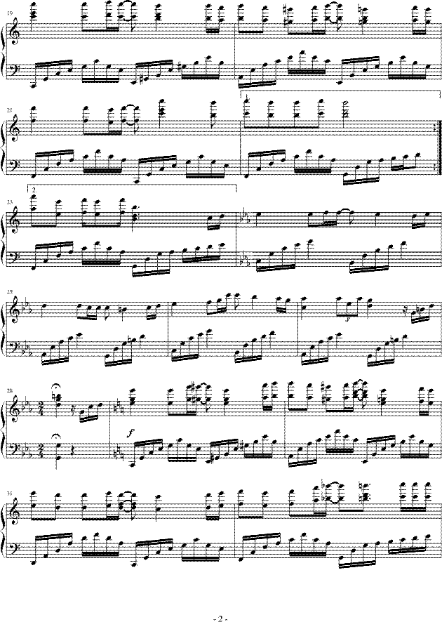 月光简谱曲邢_月光鸣奏曲简谱数字