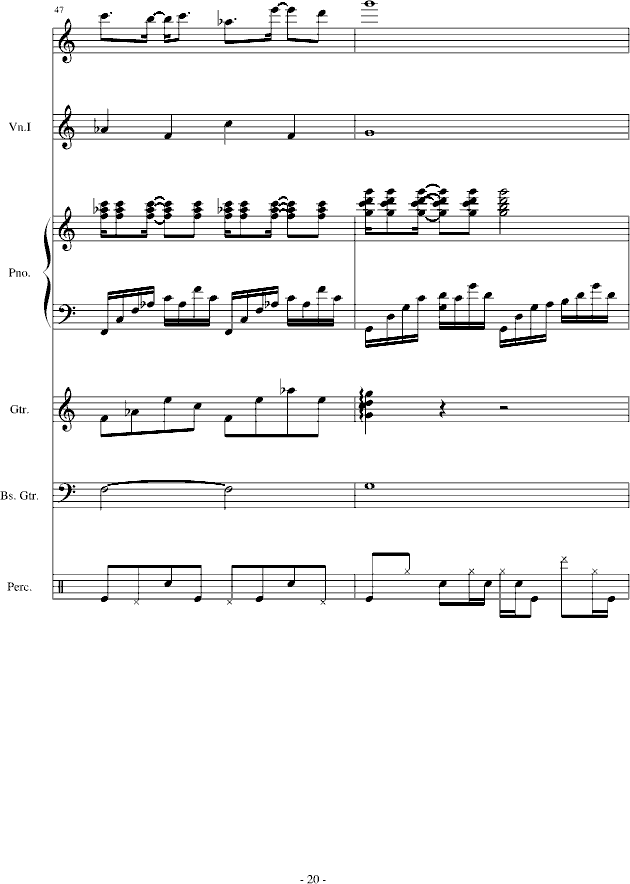 离舟钢琴曲谱_钢琴简单曲谱