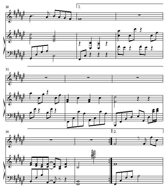 彷佛是昨天曲谱_陶笛曲谱12孔