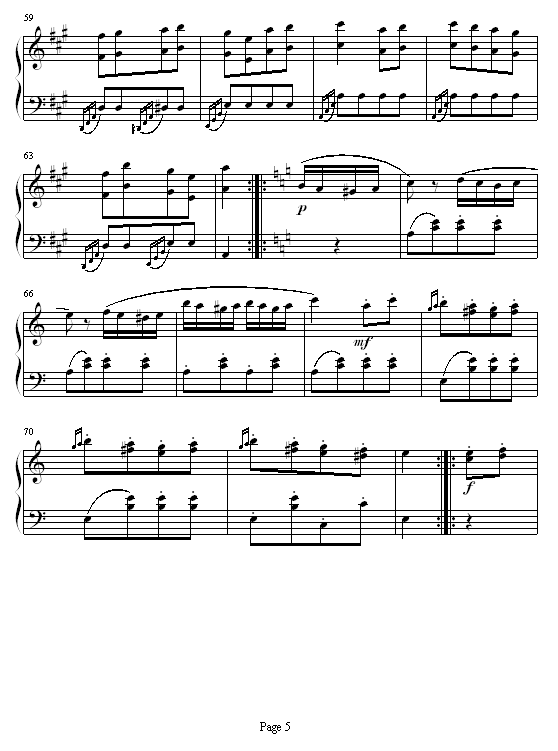 土耳其进行曲钢琴简谱_土耳其进行曲简谱(2)