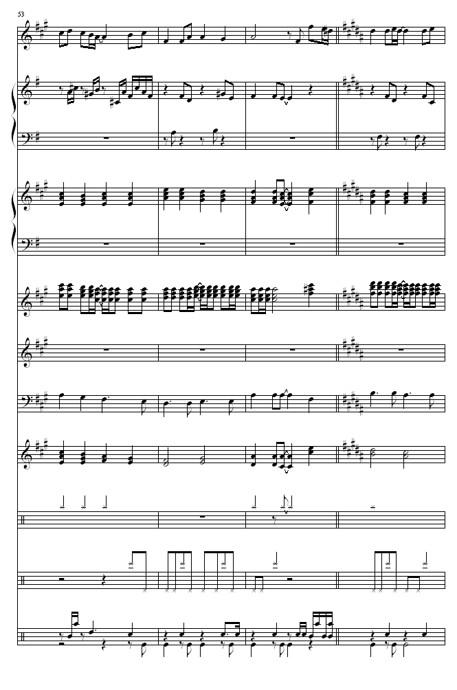 童话钢琴曲简谱_童话钢琴曲简谱数字(3)