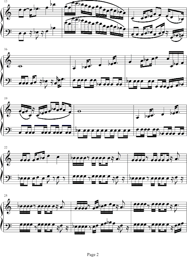 魂斗罗第一关音乐简谱_魂斗罗音乐简谱(2)