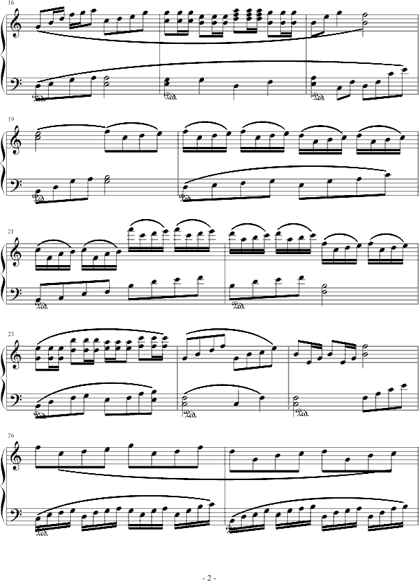 一曲回首简谱_盛世回首简谱