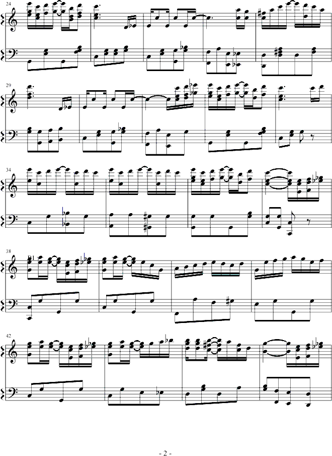世界名曲简谱大全_重归苏莲托 世界名曲一百首双手简谱预览 EOP在线乐谱架