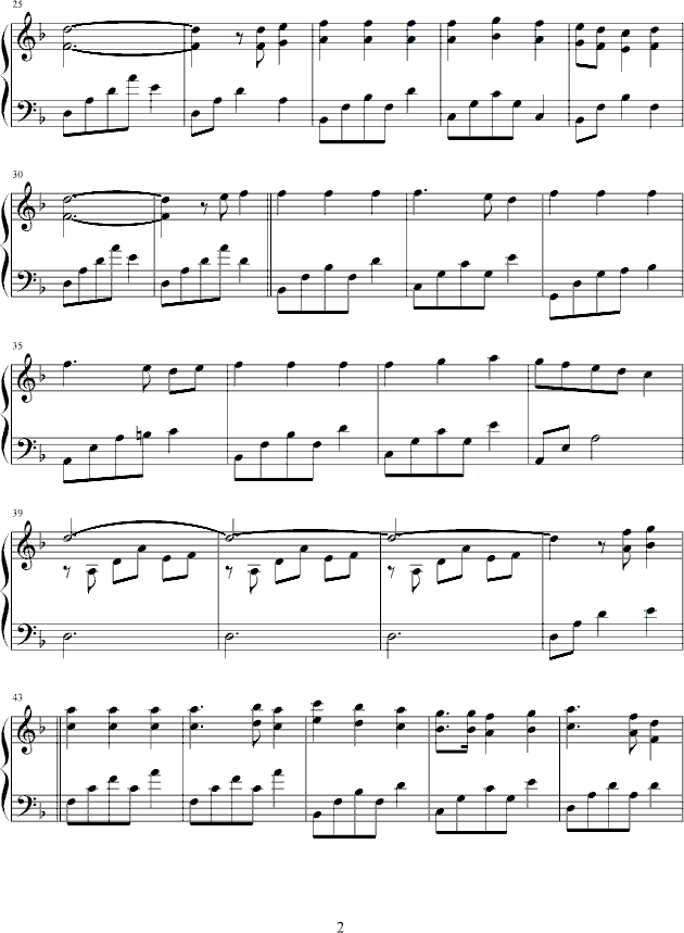 大长吟曲谱_钢琴简单曲谱(3)