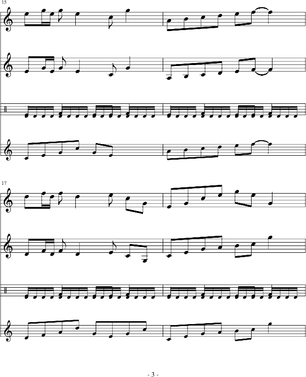 巴拉拉小贺朝钢琴曲谱简易版_巴啦啦小贺朝(3)