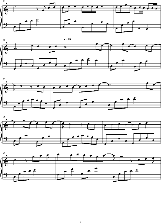 暖暖的相遇曲谱_奇迹暖暖图片(3)