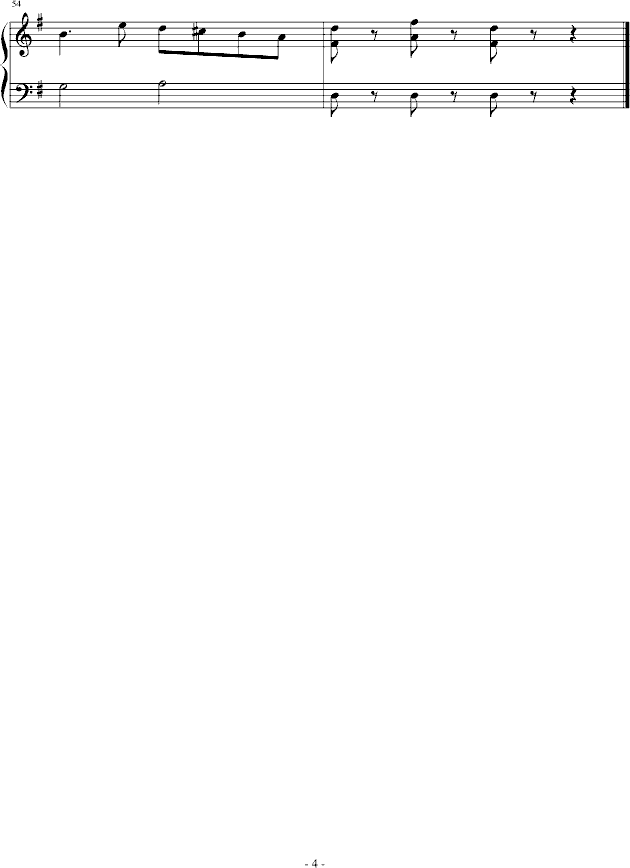 g大调弦乐小夜曲第一乐章-钢琴谱(钢琴曲)-莫扎特-谱
