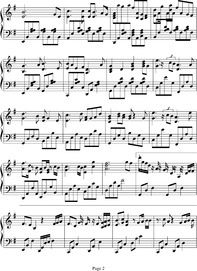 喜欢你曲谱_偏偏喜欢你曲谱(5)