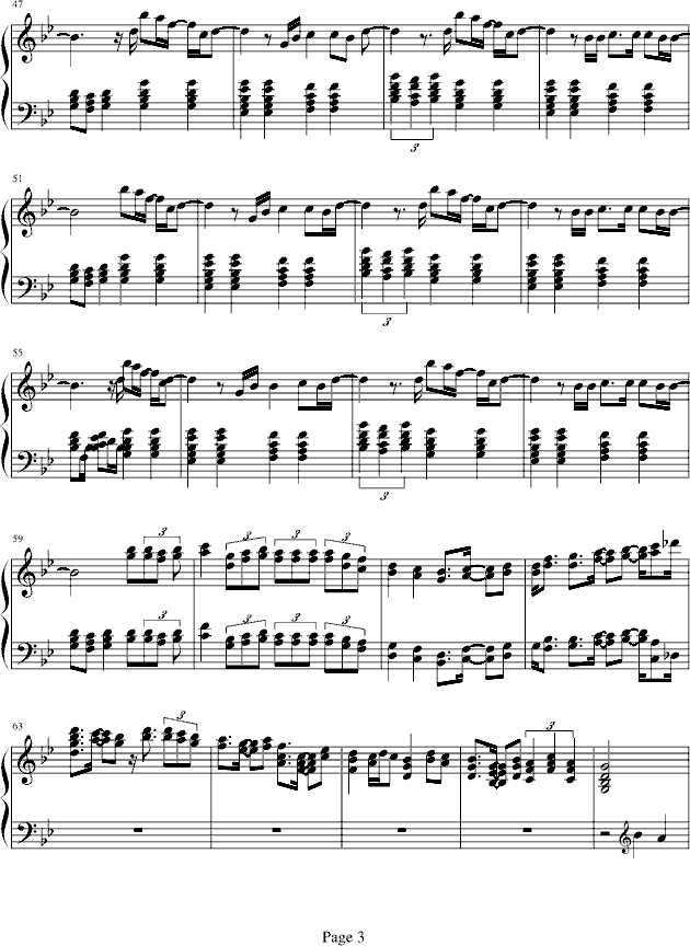 地球仪简谱_地球仪 圣斗士星矢冥王篇主题曲双手简谱预览 EOP在线乐谱架(3)