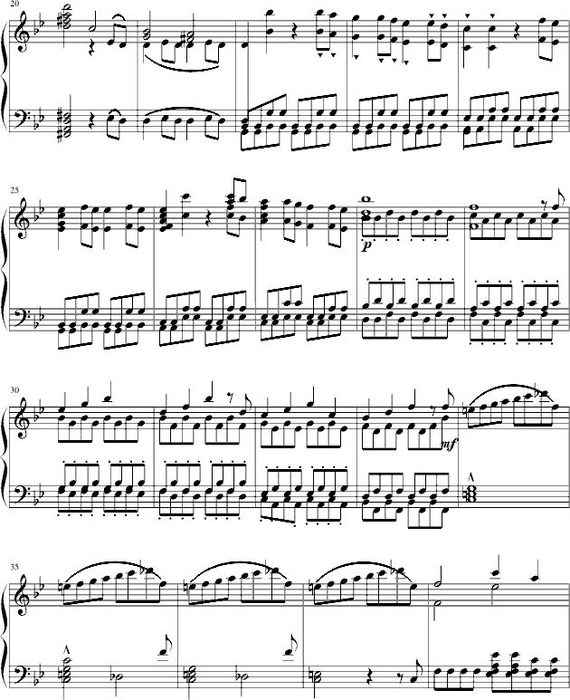 莫扎特交响曲简谱_莫扎特最后一个交响曲