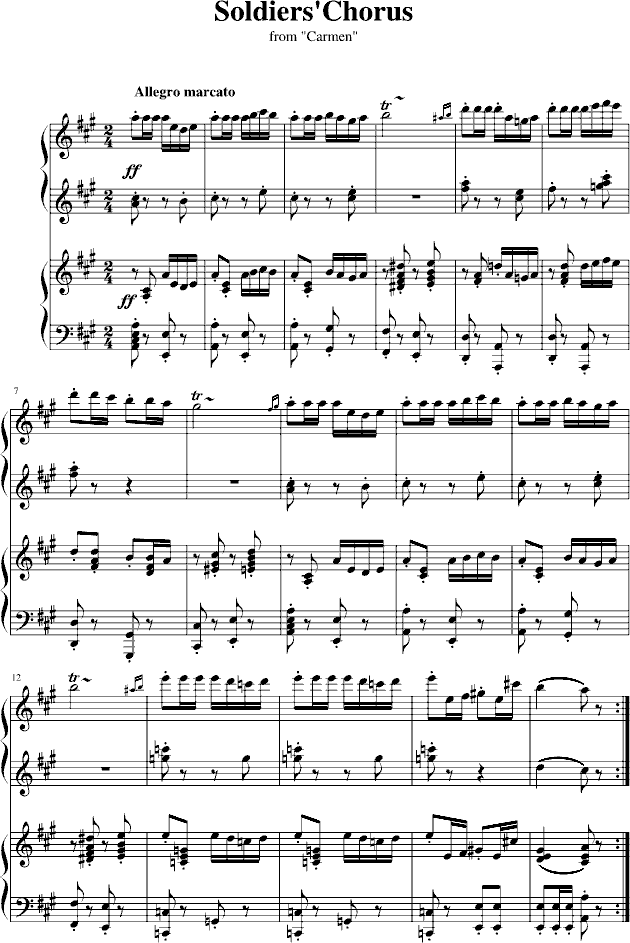 卡门序曲简谱_卡门序曲数字简谱(3)