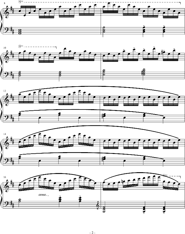 849第16条钢琴曲谱子