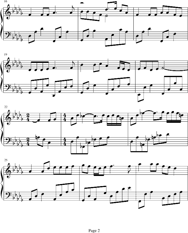 爱的情歌简谱_西海情歌简谱