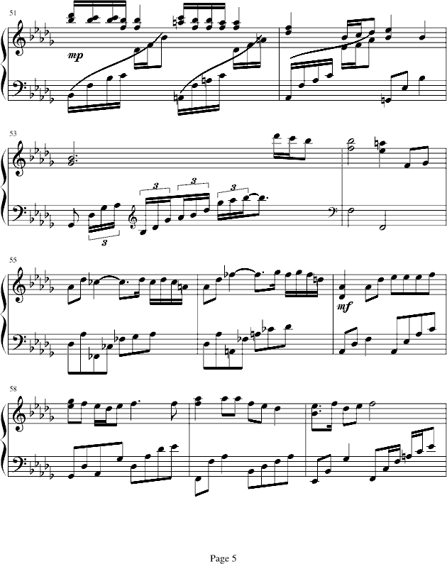 爱的情歌简谱_西海情歌简谱