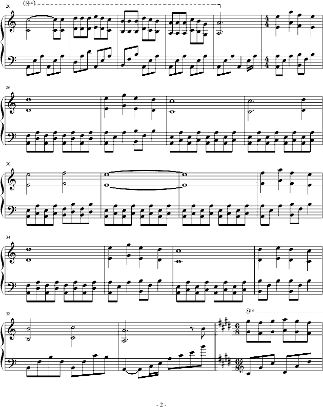 冬日曲谱_冬日的初舞钢琴曲谱