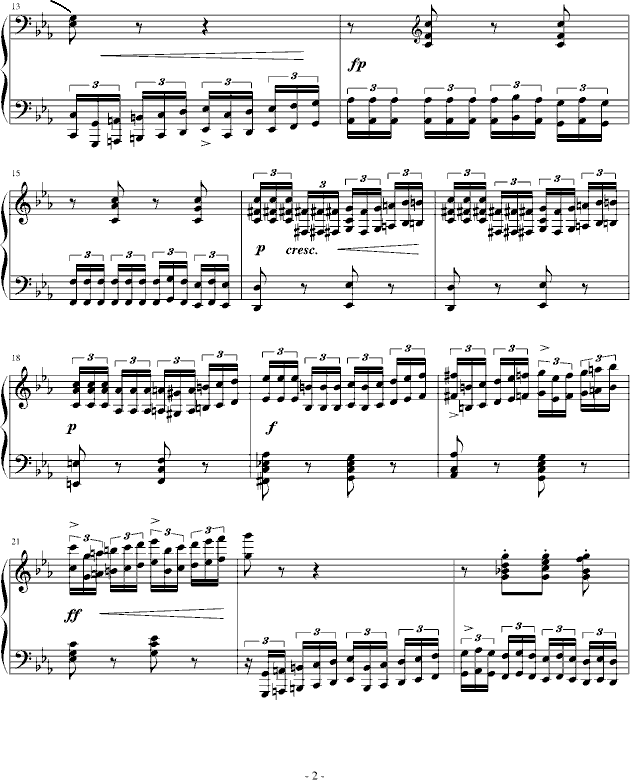 八度练习曲-钢琴谱(钢琴曲)-卡巴列夫斯基-虫虫钢琴