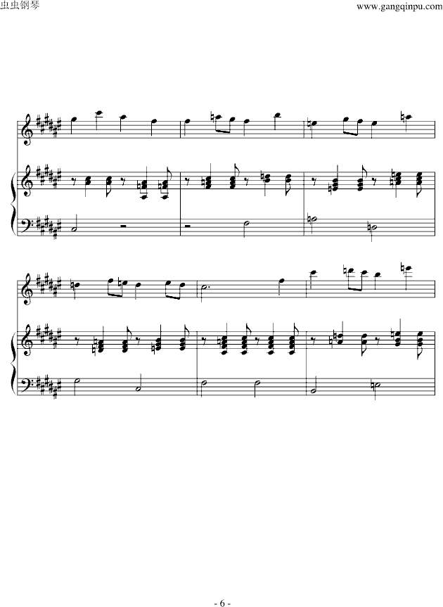 二月里来钢琴曲简谱_二月里来钢琴曲(2)