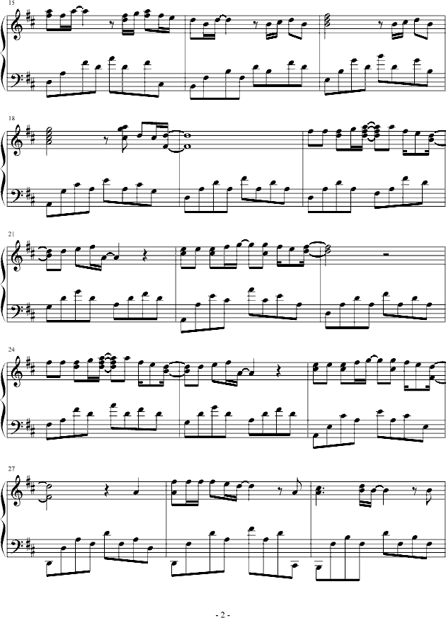 天之大钢琴曲谱完整版_天之大曲谱