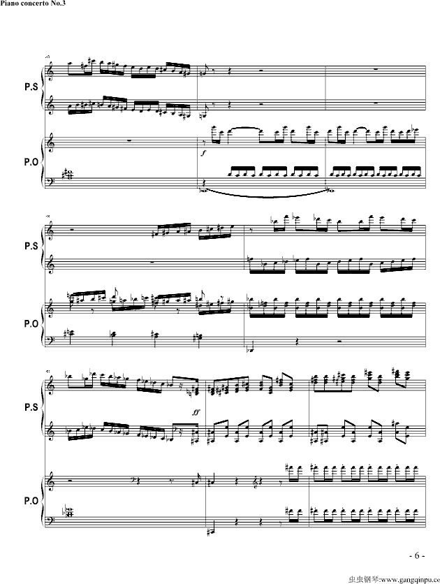 第三钢琴协奏曲曲谱_第三钢琴协奏曲钢琴谱(2)