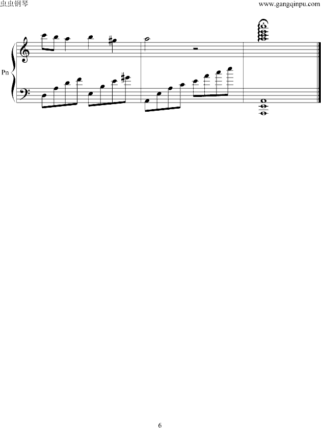 简单动漫曲谱_钢琴简单曲谱(3)