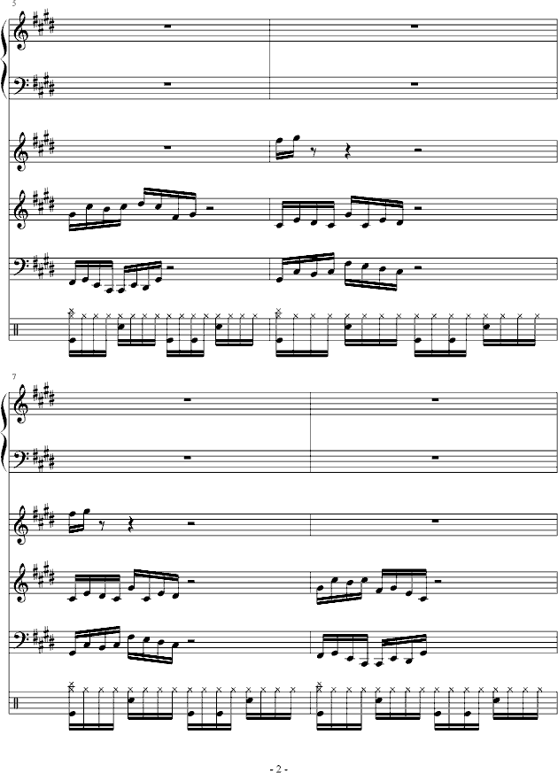 mrlonely曲谱_陶笛曲谱12孔(2)