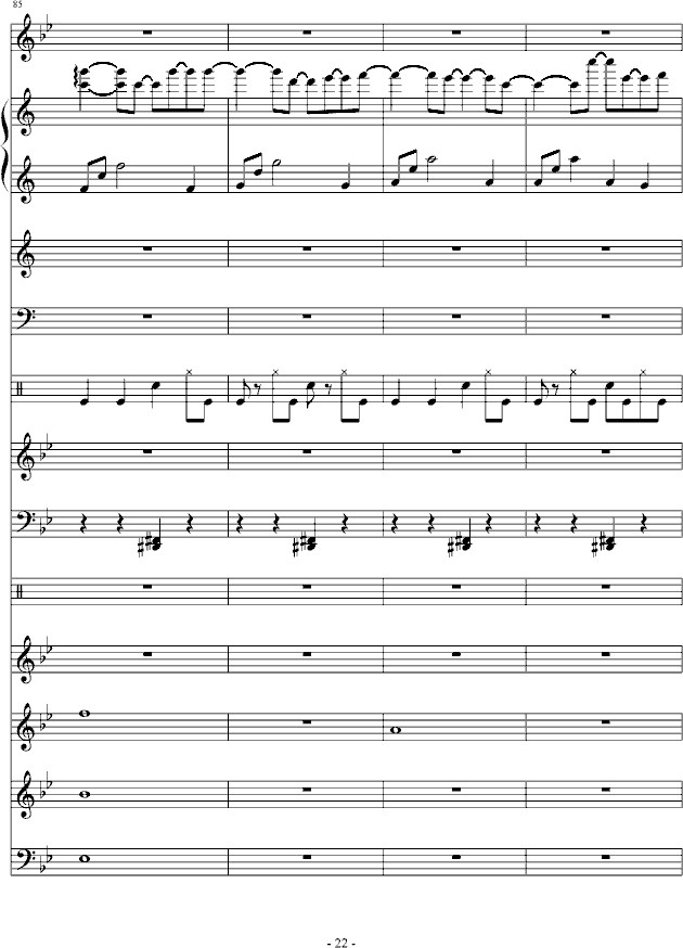 最后的呼吸歌曲曲谱_最后的呼吸图片(2)