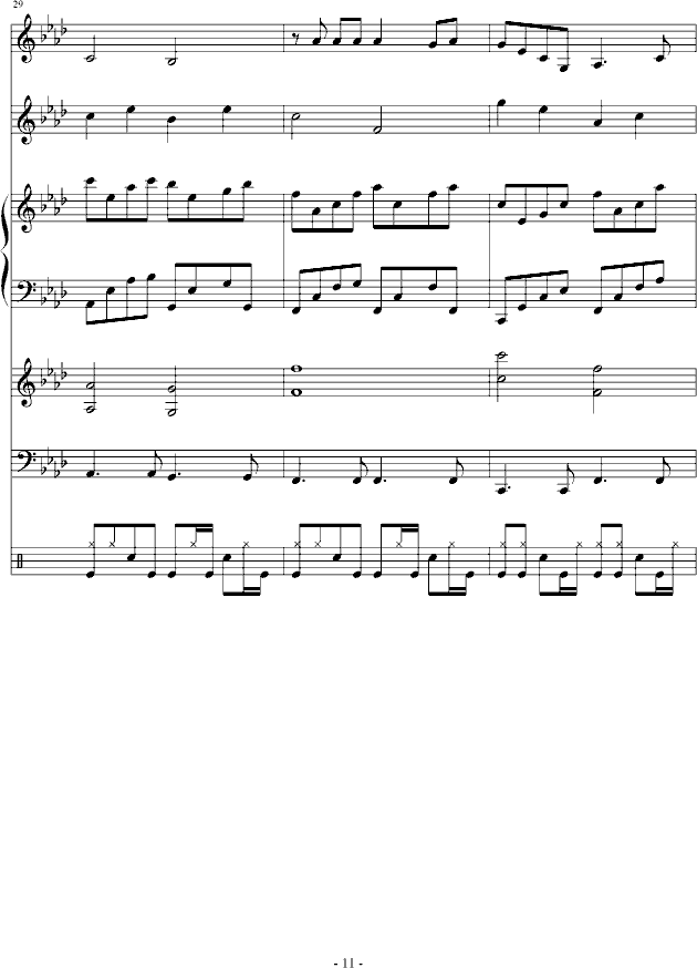 箫吉他曲谱_神话箫曲g调曲谱