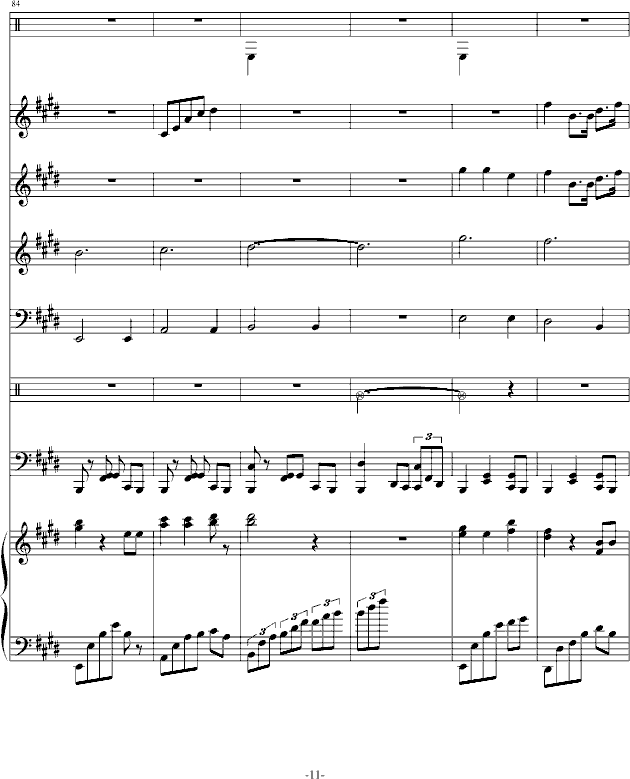 暖暖钢琴曲简谱_钢琴曲单手简谱暖暖(4)