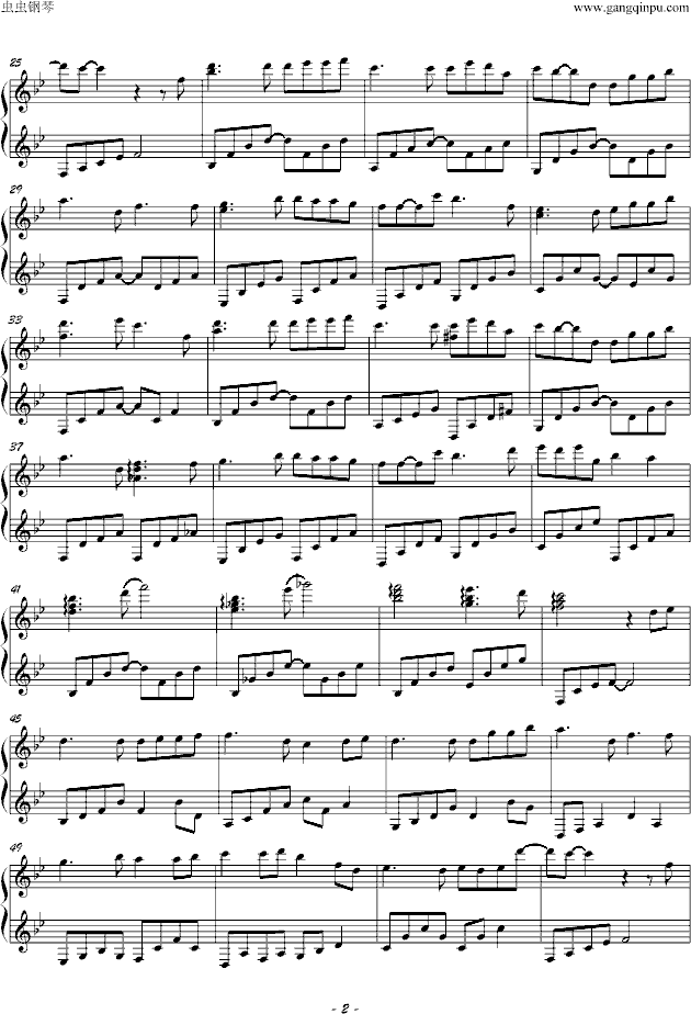 雪花泪曲谱_伤心的雪花曲谱