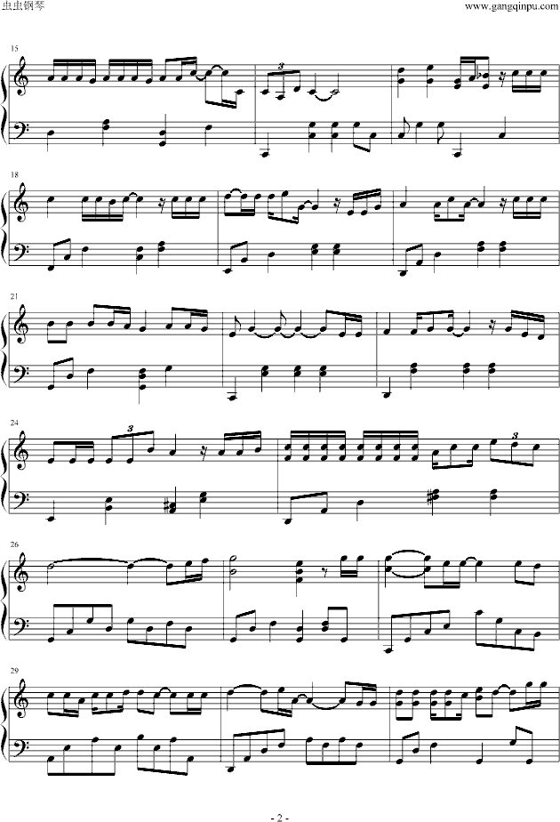 钢琴曲谱你是我的家_他是我的钢琴曲谱