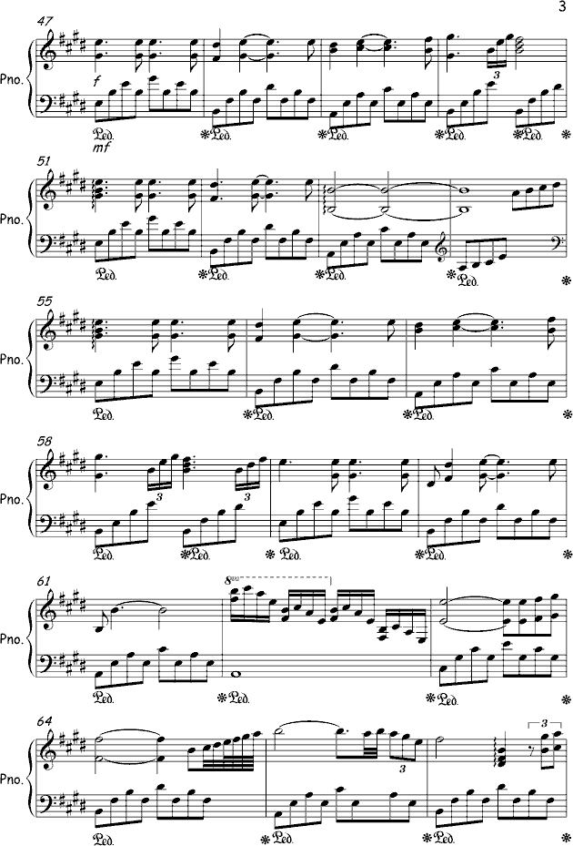甘甜的泉水曲谱_泉水叮咚响曲谱(4)