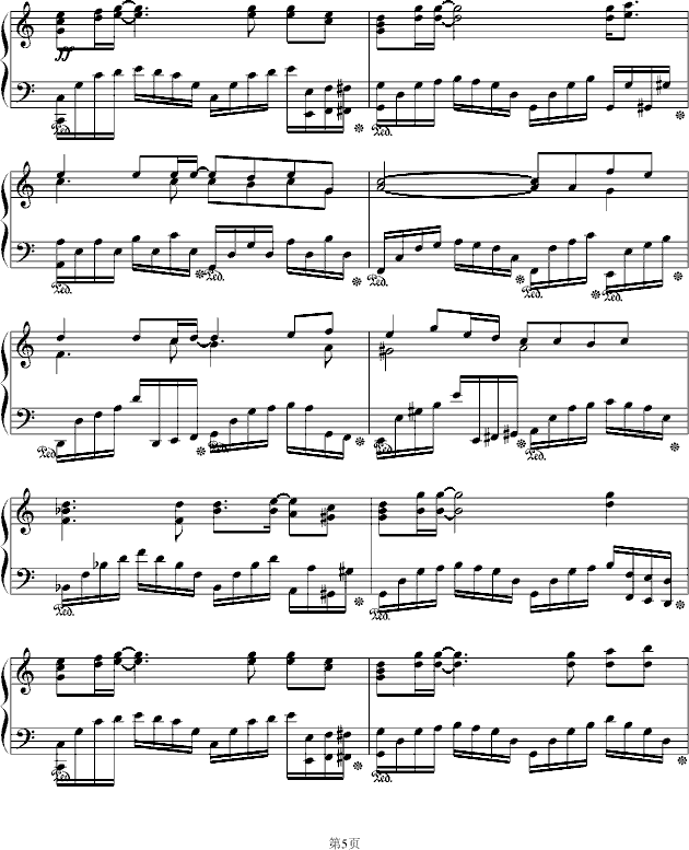 柯南 钢琴曲 谱子