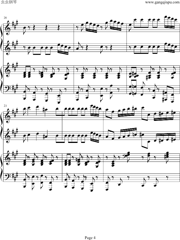 天鹅曲谱弹奏_钢琴弹奏天鹅背景图(3)