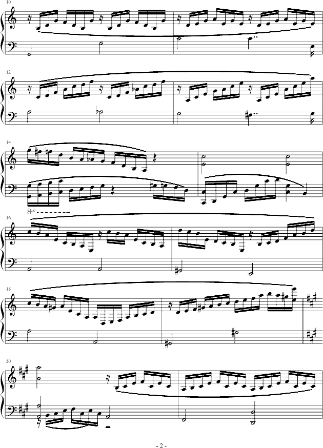 抄袭曲谱_钢琴简单曲谱(3)