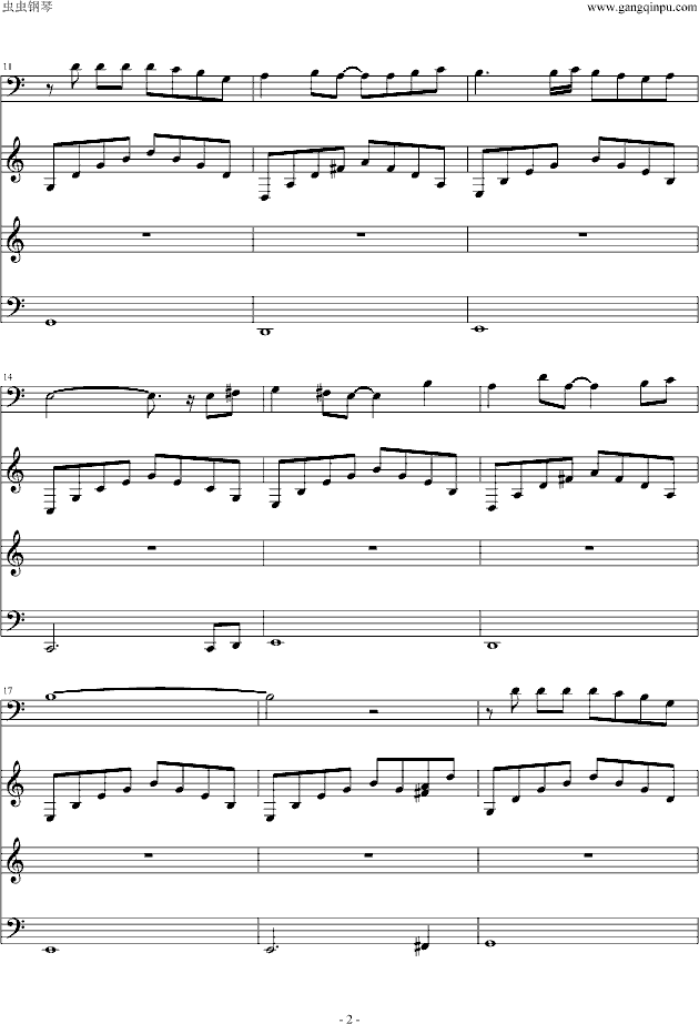 钢琴简谱名曲_世界钢琴名曲简谱