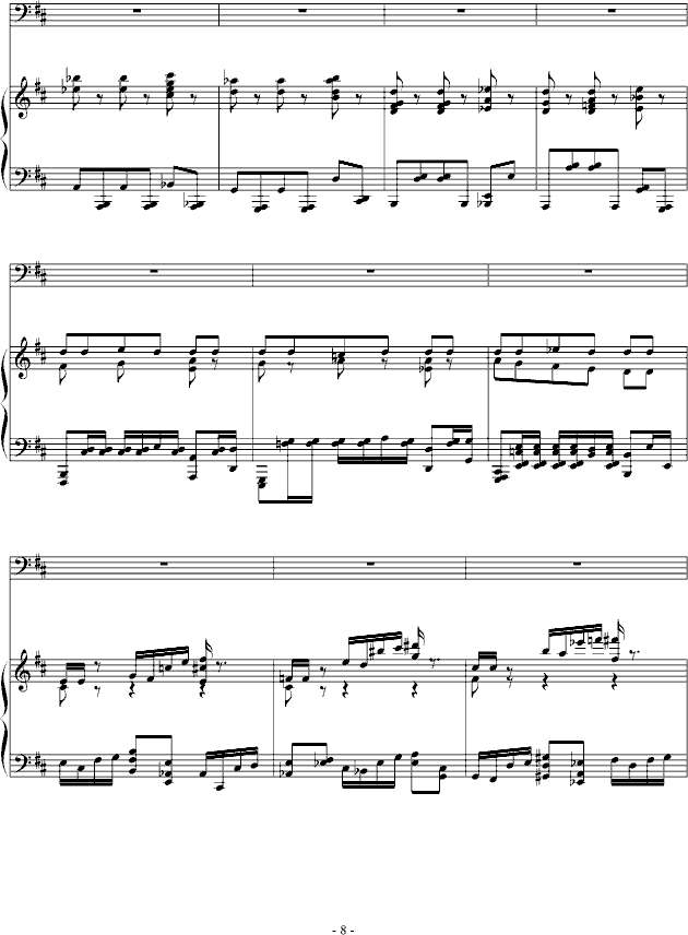 诙谐钢琴曲谱子_初学钢琴曲简单的谱子